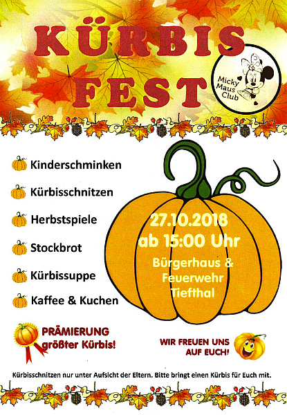 Einladung zum Kürbisfest 2018