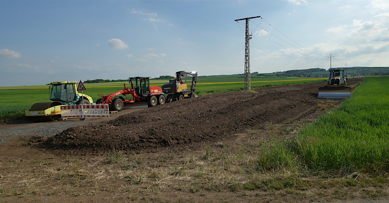 Baustelle Radweg