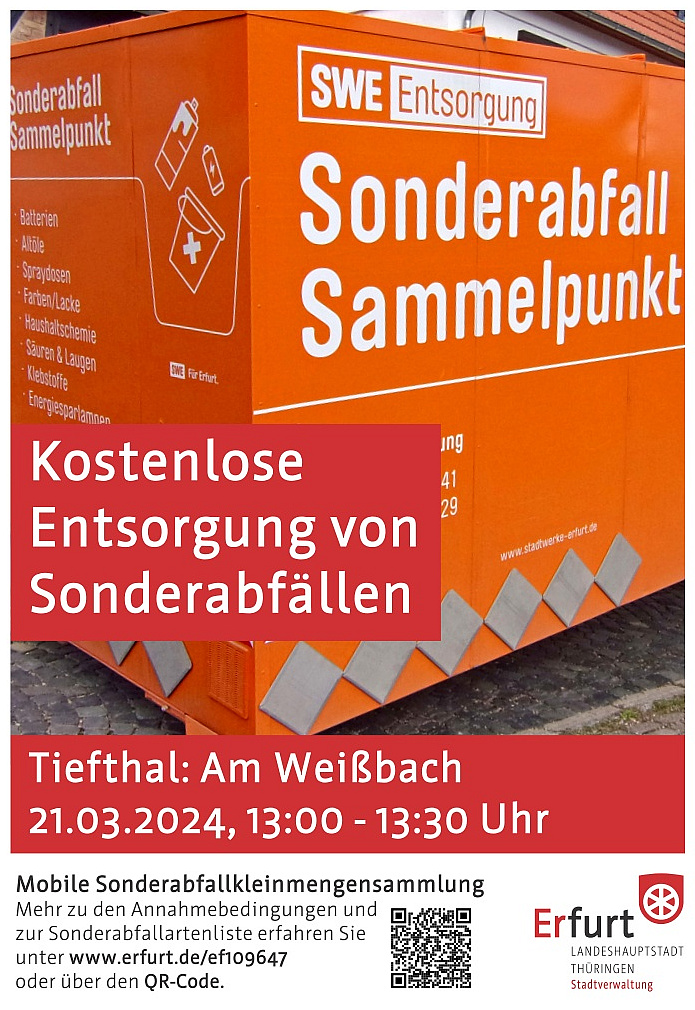 Poster zur Abfallsammlung