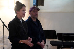 Die Organisatoren Juliane Kerst und Daniel Stassny